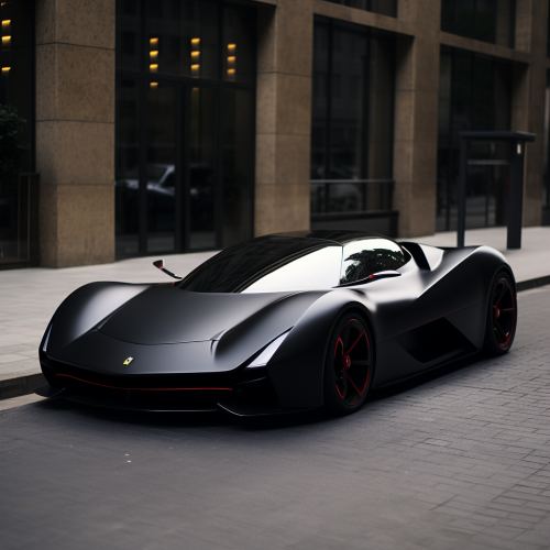 shiftedreality a completely matte black coloured ferrari of the 20a30d62-7cc6-4cee-b3f5-cd7847f78316