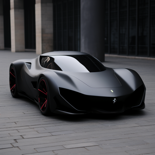 shiftedreality a completely matte black coloured ferrari of the a464e67b-de57-4492-a2ef-5189f2a99a93