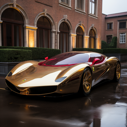 shiftedreality a golden sparkle ferrari of the future. year 340 28b98ffe-55c8-4dc6-84bf-83864aeb13bf