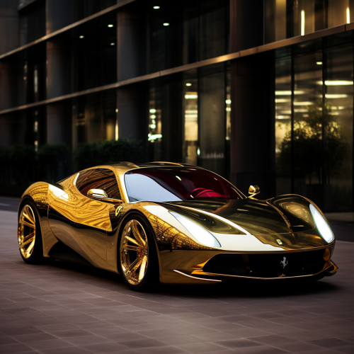 shiftedreality a golden sparkle ferrari of the future. year 340 c9287546-c0d6-4de2-aee4-d43ce0b3058b