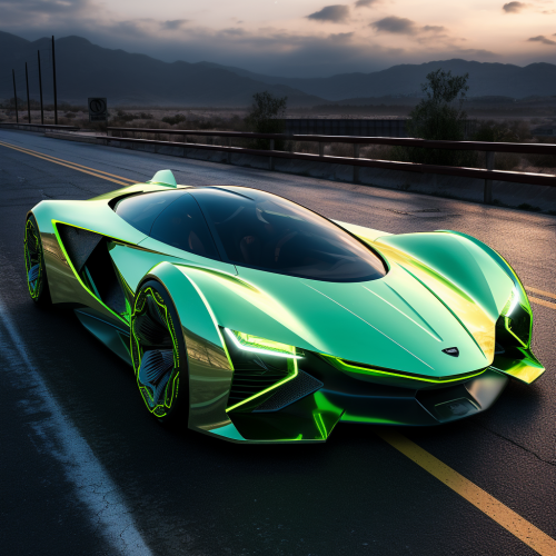 shiftedreality a lime sparkle aston martin of the future. year  ab3e329d-6036-4de7-96ae-a814702e7447