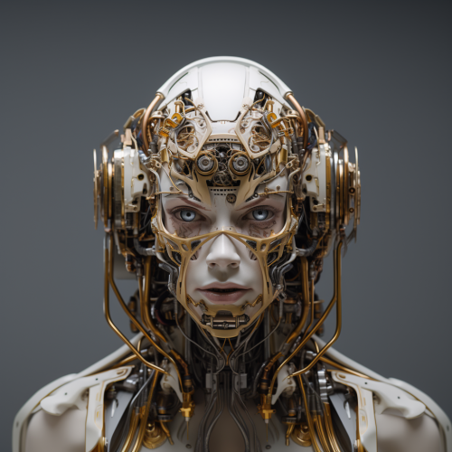 shiftedreality a close up of a robotic face in the style of hyp 2af9123b-b86a-414c-b061-5367c7284dde
