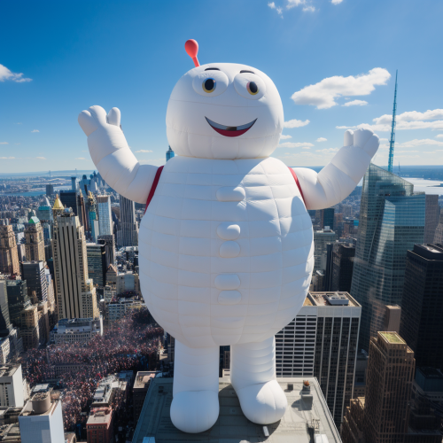 shiftedreality a giant marshmallow man on top of the empire sta b3a137f0-e6ff-4a6e-8f42-9e4d6830a8b2