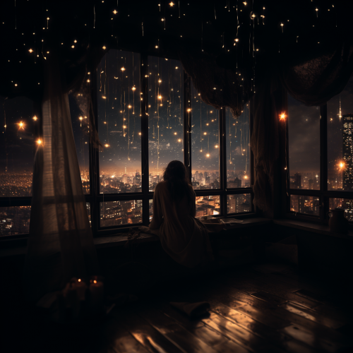 shiftedreality a girl watching the city from the window to her  97b2b882-41e4-4cc0-bf67-779758366fc2