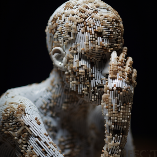 shiftedreality a model made of stacked glass beads in the style db255ae4-1792-4da8-bd05-85bf5bea10ed