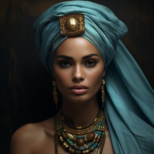 shiftedreality a painting of a beautiful woman wearing a head t fa14bf09-ccfa-4636-94f8-04d4bf36519f