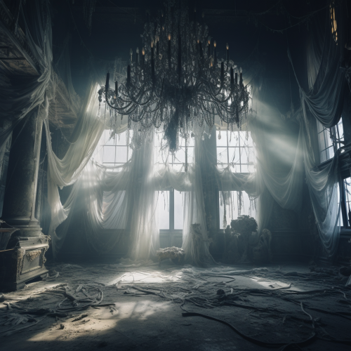 shiftedreality a room with an art nouveau chandelier inside in  9721150a-3513-48a8-9b9d-cfb69642a12f