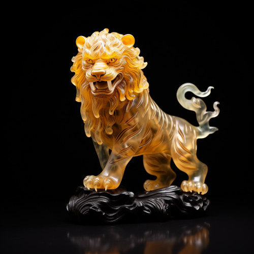 shiftedreality a tiger made of yellow jade. black studio backgr 722e280c-fe8d-4a8d-b3ba-81881d7d0787 (1)