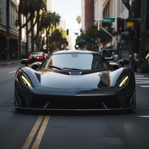 shiftedreality an elegant matte black hypercar driving in Los A 9cf94a03-cf69-42f6-8bc4-5f2200b3956f