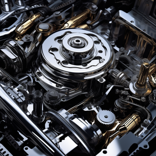 shiftedreality an engine surrounded by many gears in the style  cd138c88-5d95-4c2e-8655-4e25578709a0