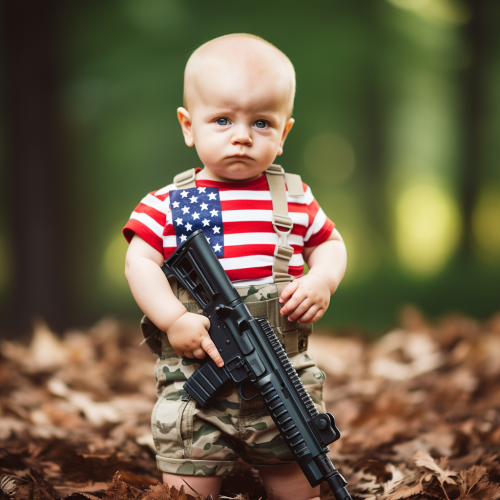 shiftedreality an evil looking infant in diapets wearing a usa  4e5808ae-8caa-41f1-bf69-b01eb2b44f7d