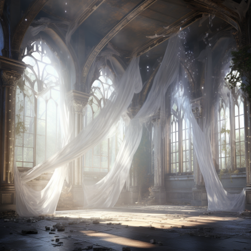 shiftedreality an old building with huge windows and a white cl 1751f24a-c8a8-463e-addb-a325e7736b46