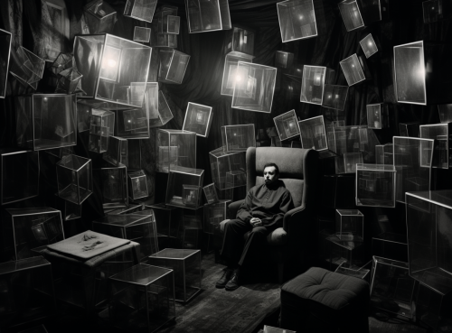 shiftedreality cube the author a mans bedroom in the style of f 1294242d-01dc-4ebd-9c74-2fe0b999b523 (1)