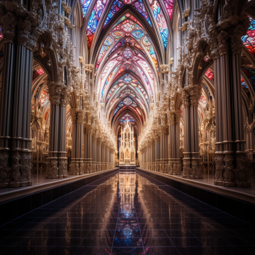 shiftedreality inside a cathedral made out of colored glass 95a5a49b-0942-408f-b98a-a8ea99f30604