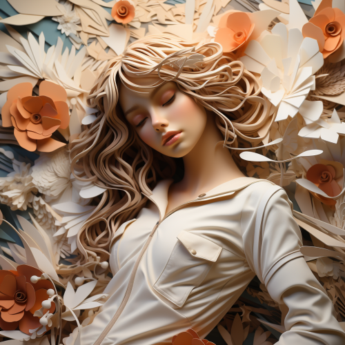 shiftedreality layered paper art a sad pretty woman portrait di 9a4cfc87-13d7-4577-b303-f8a82cb5c2cb