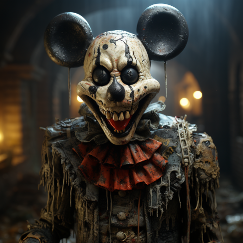 shiftedreality mickey mouse as a horror clown. evil grin 234893a6-0b92-4752-a58c-f1cb4875c1b8