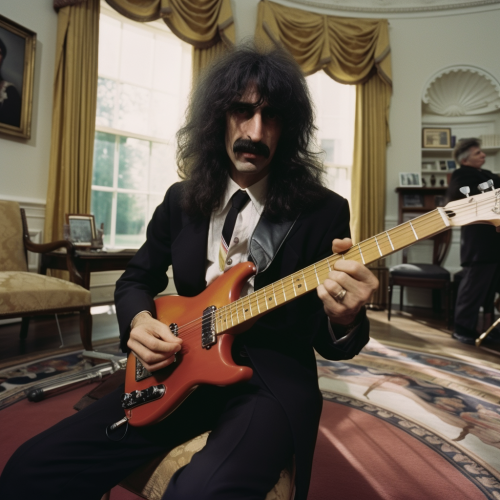 shiftedreality photo of Frank zappa as president of the united  8f762103-cc24-4d7e-bafa-198802f17309