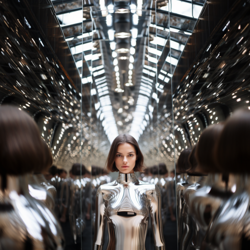 shiftedreality photo of a beautiful young woman in a hall of mi 4b63cfd9-7c98-4776-ab2f-34c108590262 (1)