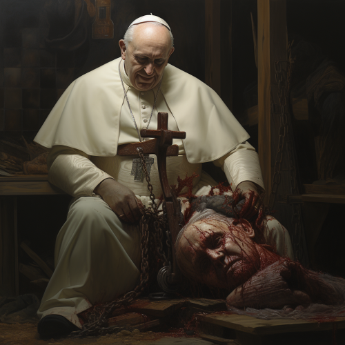 shiftedreality pope francis in a texas chainsaw leatherface ou 2b848af4-b4a7-4b9f-92a0-05db0c7ffba8 (1)