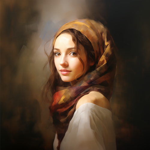 shiftedreality portrait of a modern beautiful young woman in th 3a763620-74f2-49e5-8cae-22377594ac0a