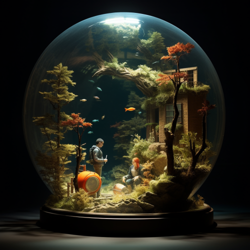 shiftedreality real people in a diorama built into a fish tank  b4c9ae7a-97b8-4be3-bab4-054fe6adde6c