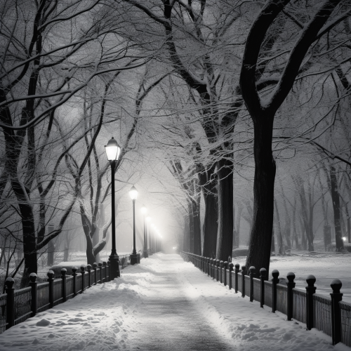 shiftedreality snowy street in central park in the style of ebr 78b579ae-b686-416f-b9f4-a0b79842fb62 (1)