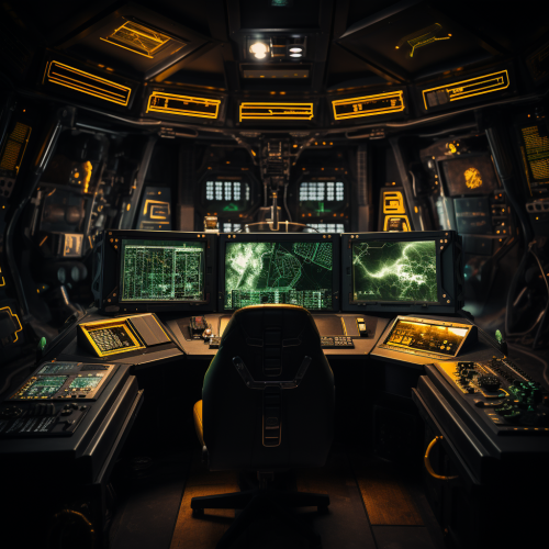 shiftedreality the control panel of a spaceship on the ground i 3f9b3650-c9e8-4749-a2fd-afbeb772d2d7