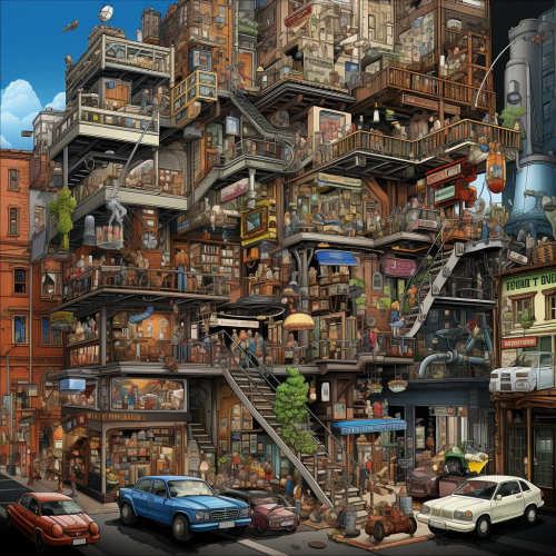 shiftedreality the illustration has many buildings cars and peo 4d974c59-fbb0-4683-9457-879b64914439