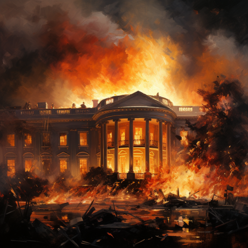 shiftedreality white house Washington burning 08ee1d6d-3f1a-44b4-9f80-cfa3f4f13779